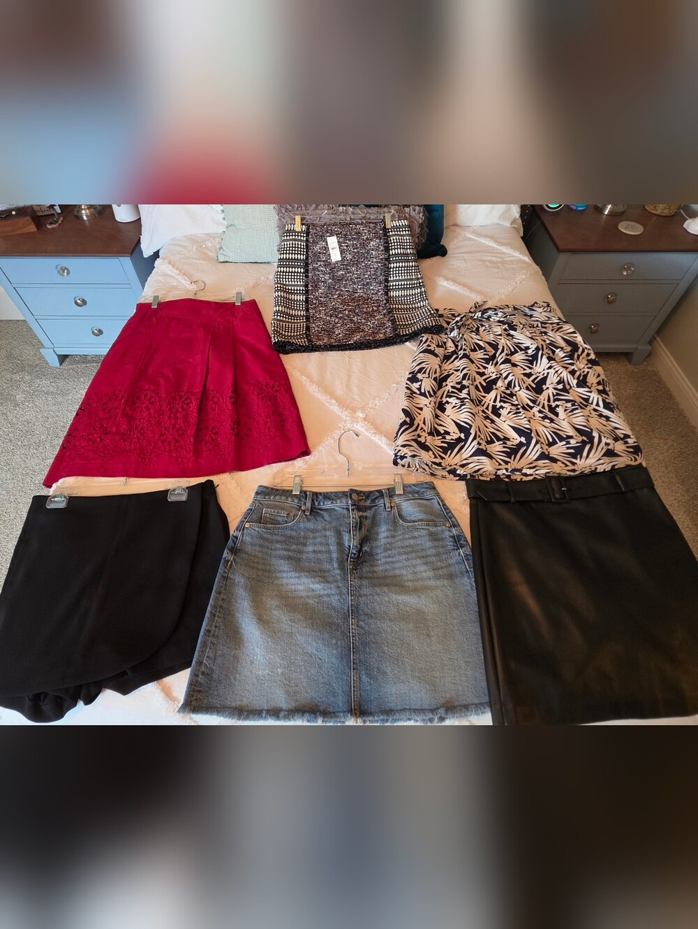 Bundle Of Six Skirts (One Skort) Like New! All Size 8